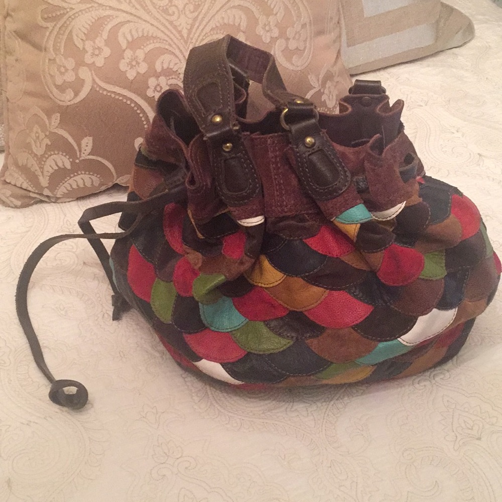 Leather Multi-colored Bag